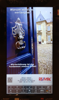 Werbung am Display-Terminal