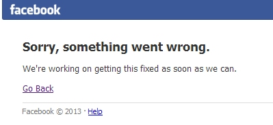 Facebook down